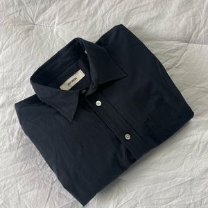 Buck Mason Women’s Mainstay Cotton Shirt in navy